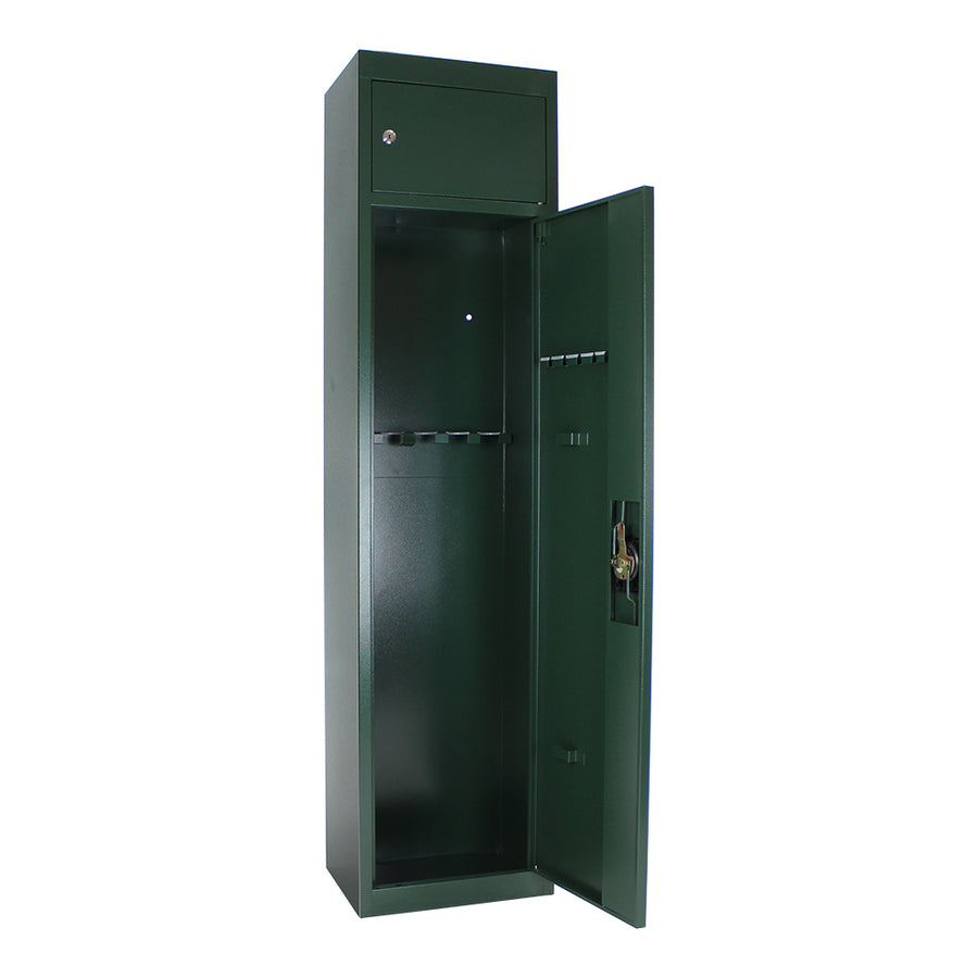 Armoire à armes Rottner Gun5 Cargo porte ouverte, emplacements pour cinq armes d'épaule