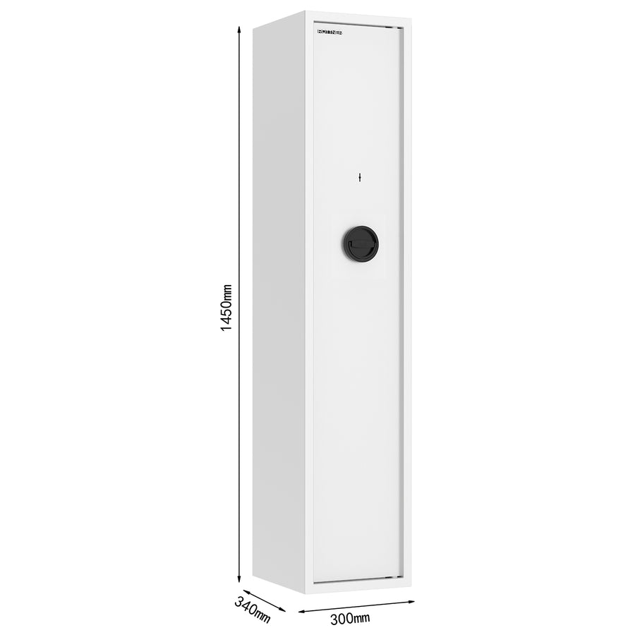 Schéma coté de l'armoire Rottner Yukon 5, dimensions extérieures et intérieures en millimètres