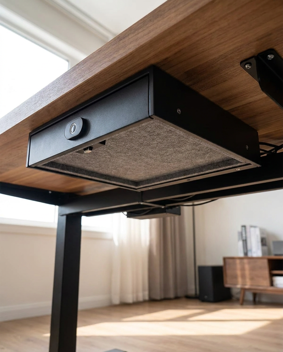 Monté sous un bureau à domicile