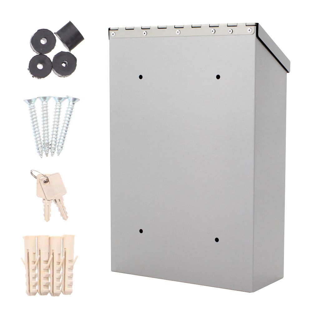 Accessoires fournis avec le Boîte aux lettres Rottner Casa, acier inoxydable