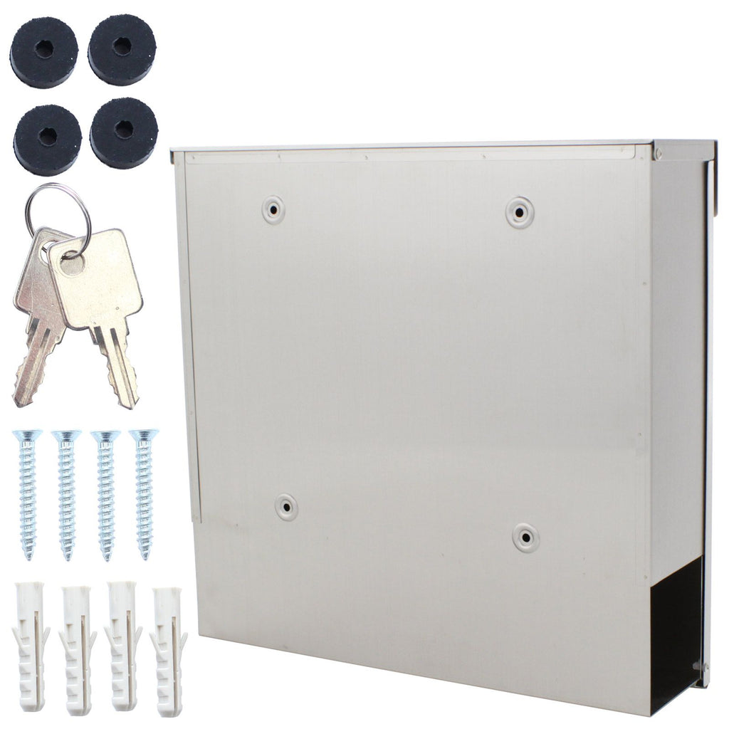 Accessoires fournis avec le Boîte aux lettres Rottner Kensington, acier inoxydable
