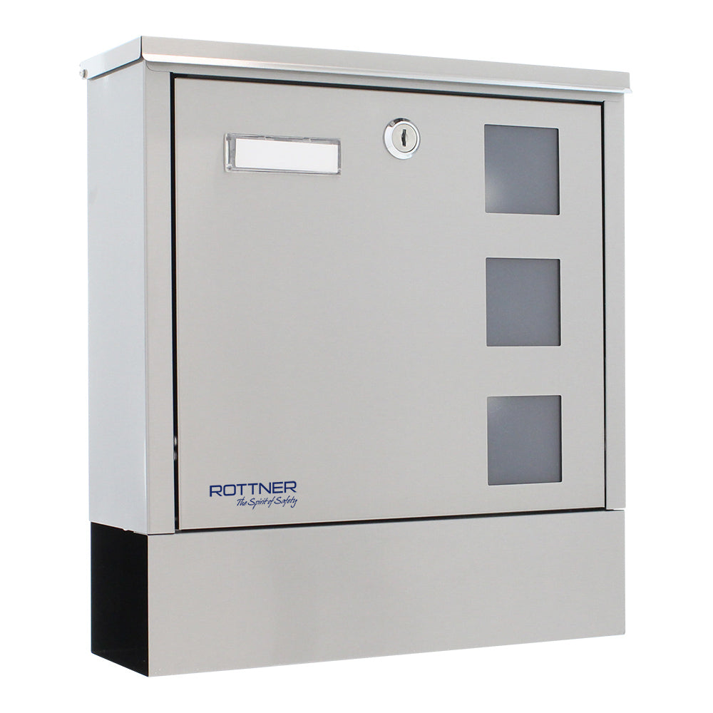 Boîte aux lettres Rottner Lago, acier inoxydable
