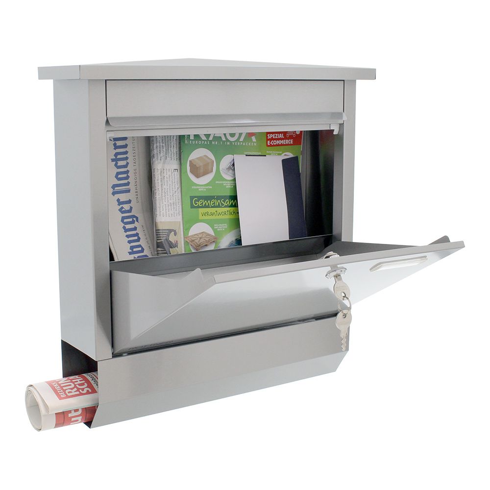 Intérieur du Boîte aux lettres Rottner Lettero, acier inoxydable
