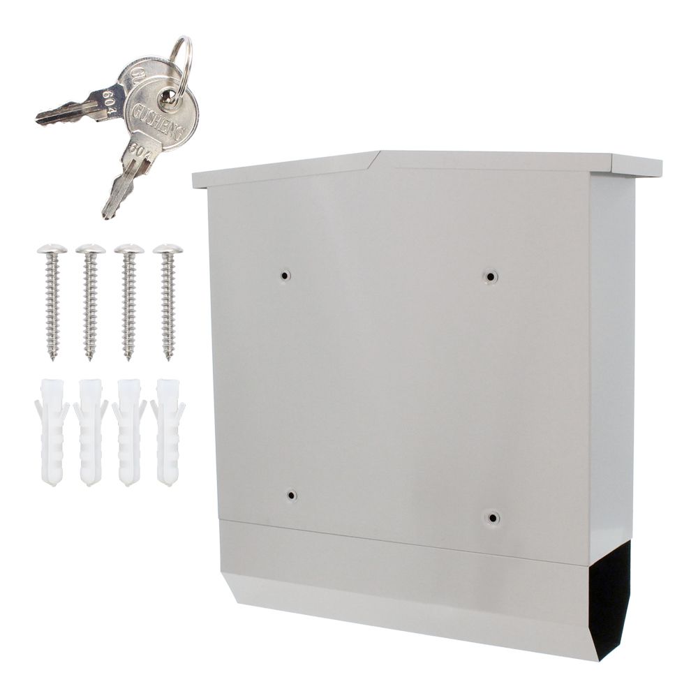 Accessoires fournis avec le Boîte aux lettres Rottner Lettero, acier inoxydable