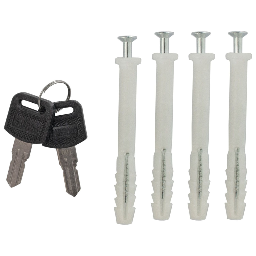 Accessoires fournis avec le Boîte à colis Rottner Parcel Keeper 500, serrure à cylindre