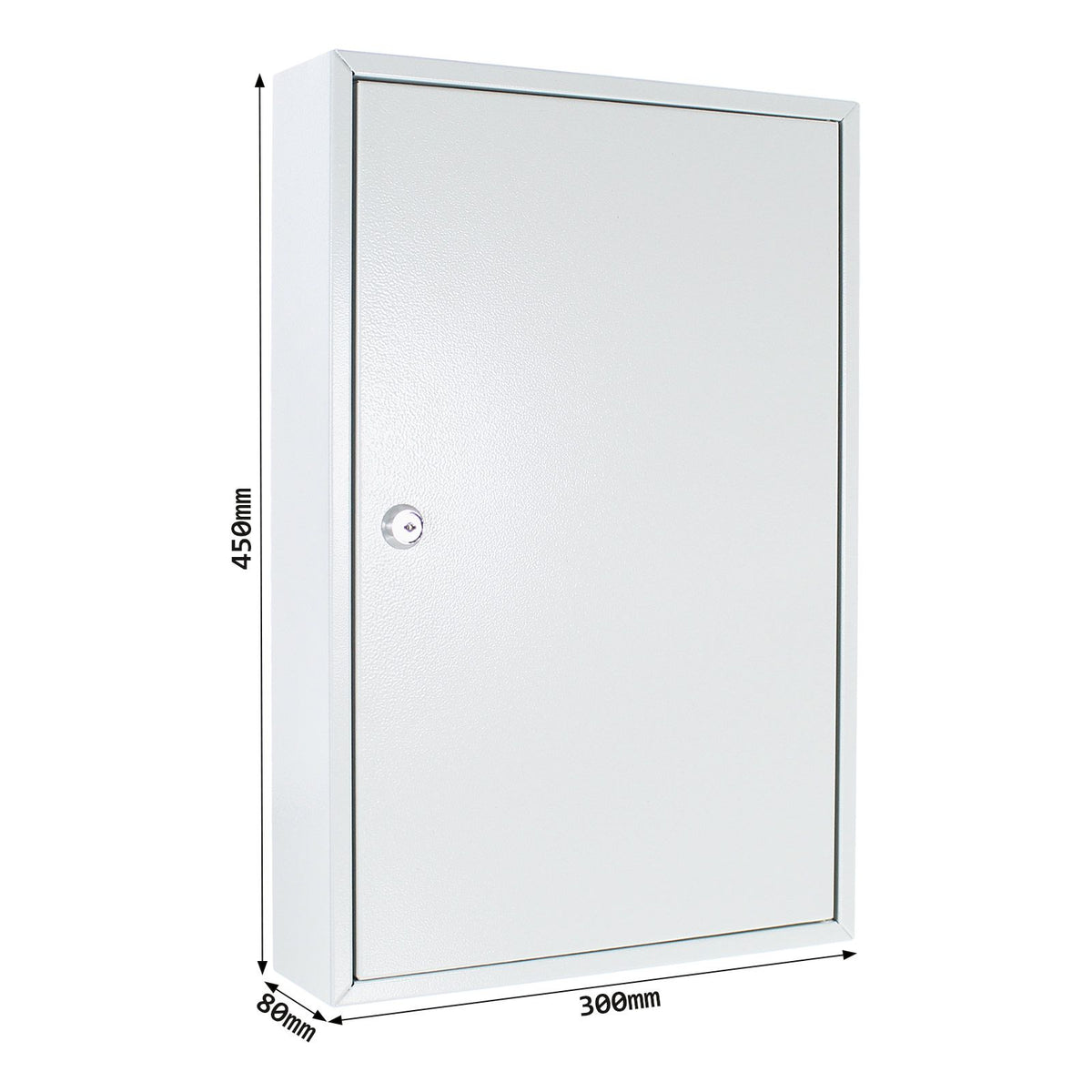 Schéma coté du Armoire à clés Rottner S64, serrure à cylindre