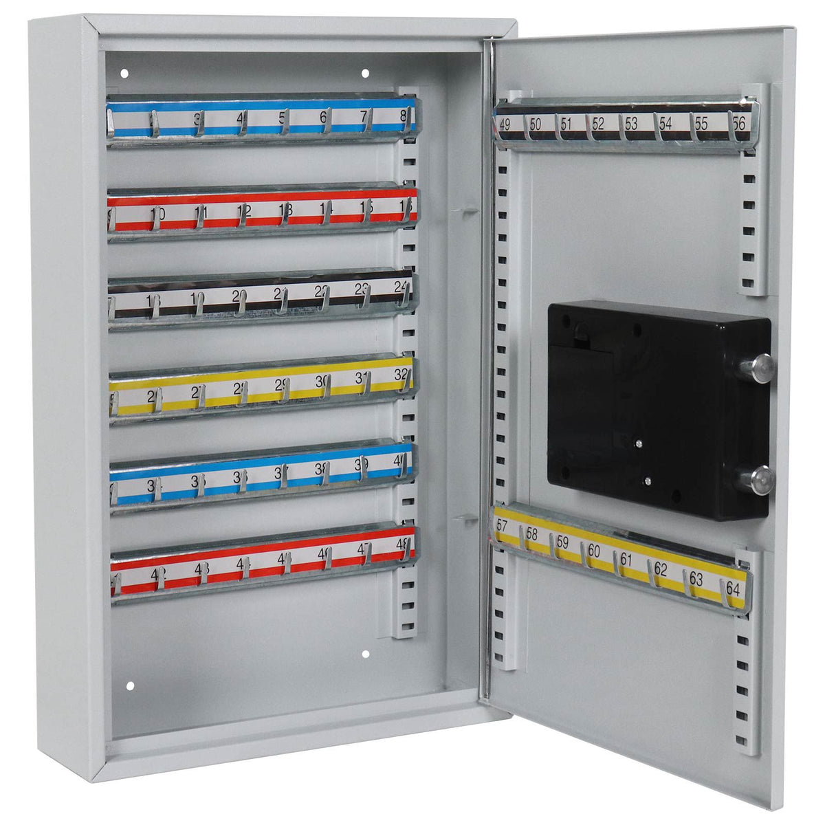 Armoire à clés Rottner S64 EL, serrure électronique, porte ouverte