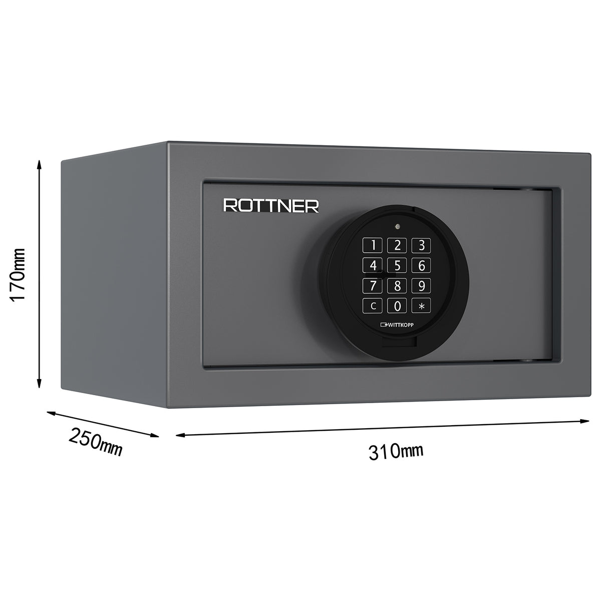 Coffre-fort Praktik 17, EN 14450 S1, serrure électronique