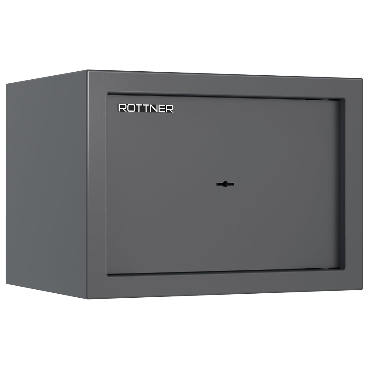 Coffre-fort Rottner Praktik 25 anthracite, vue de face, porte fermée