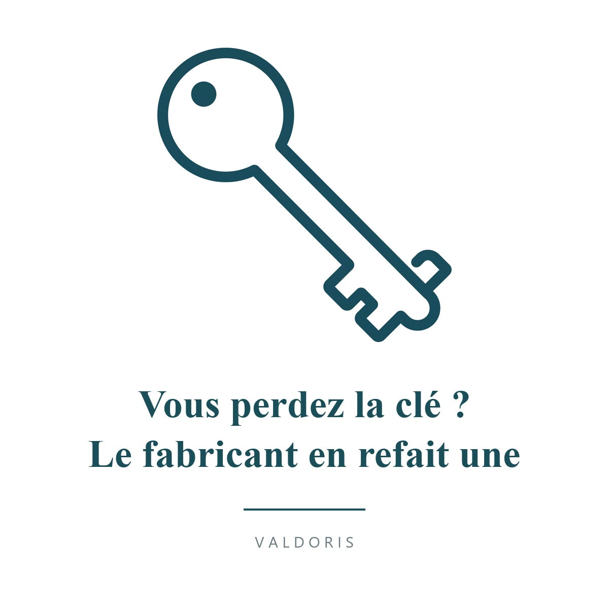Vous perdez la cle ? Le fabricant en refait une a partir du numero de serie